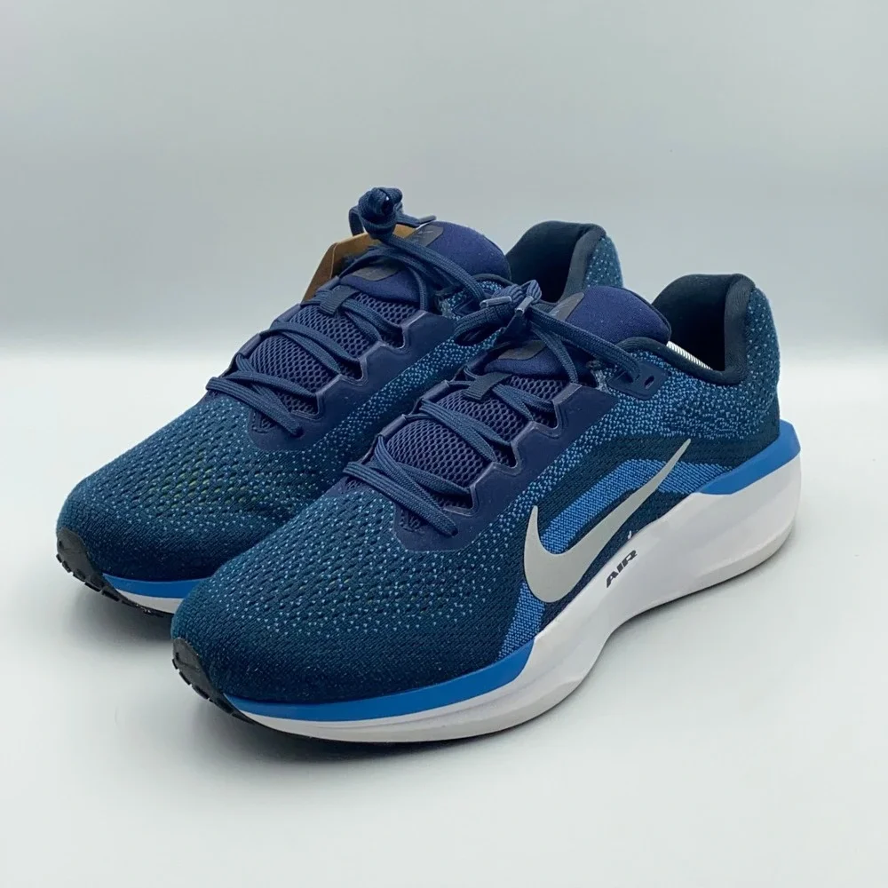 Nike Air Winflo 11 Running Shoes Midnight Navy Blue Men's Size 12 FJ9509-400